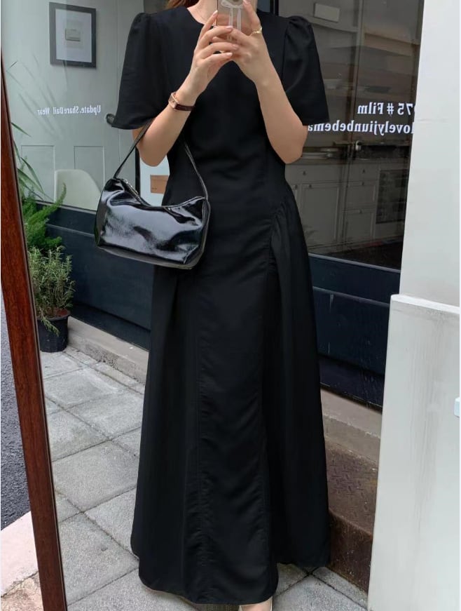 【dress】無地ワンピース　M24048