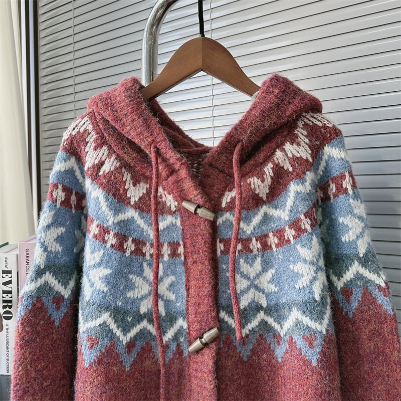 【outer】ジャカードニットカーデ　M28353