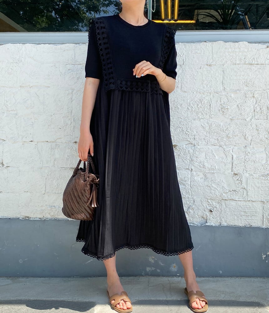 【dress】プリーツワンピース　M24736