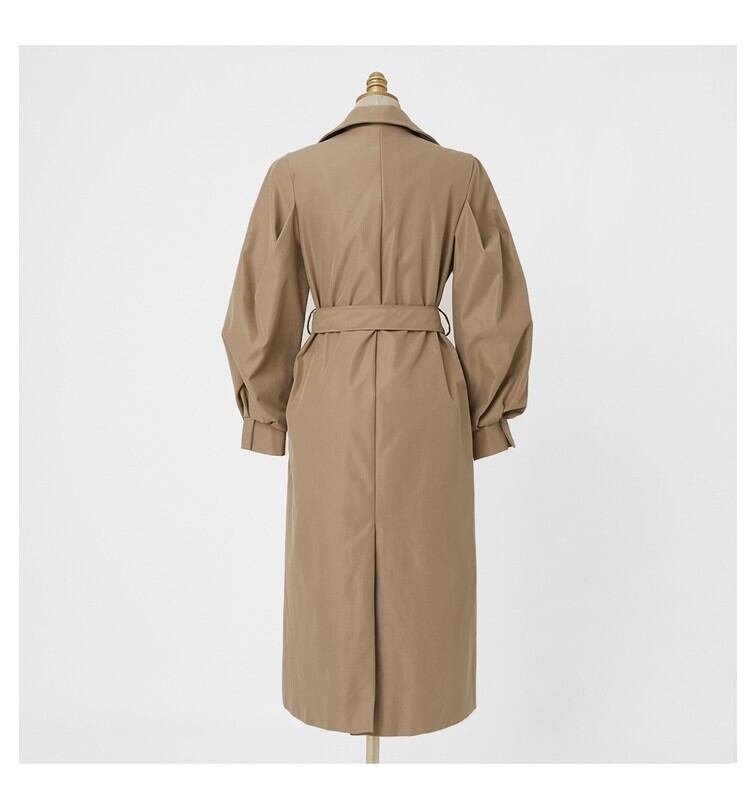 【outer】Vネックトレンチコート　M27445