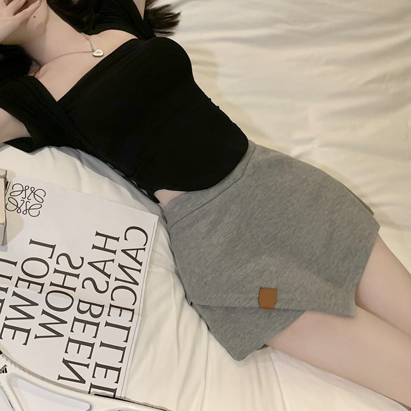 【bottoms】INS風AラインスカートG20182