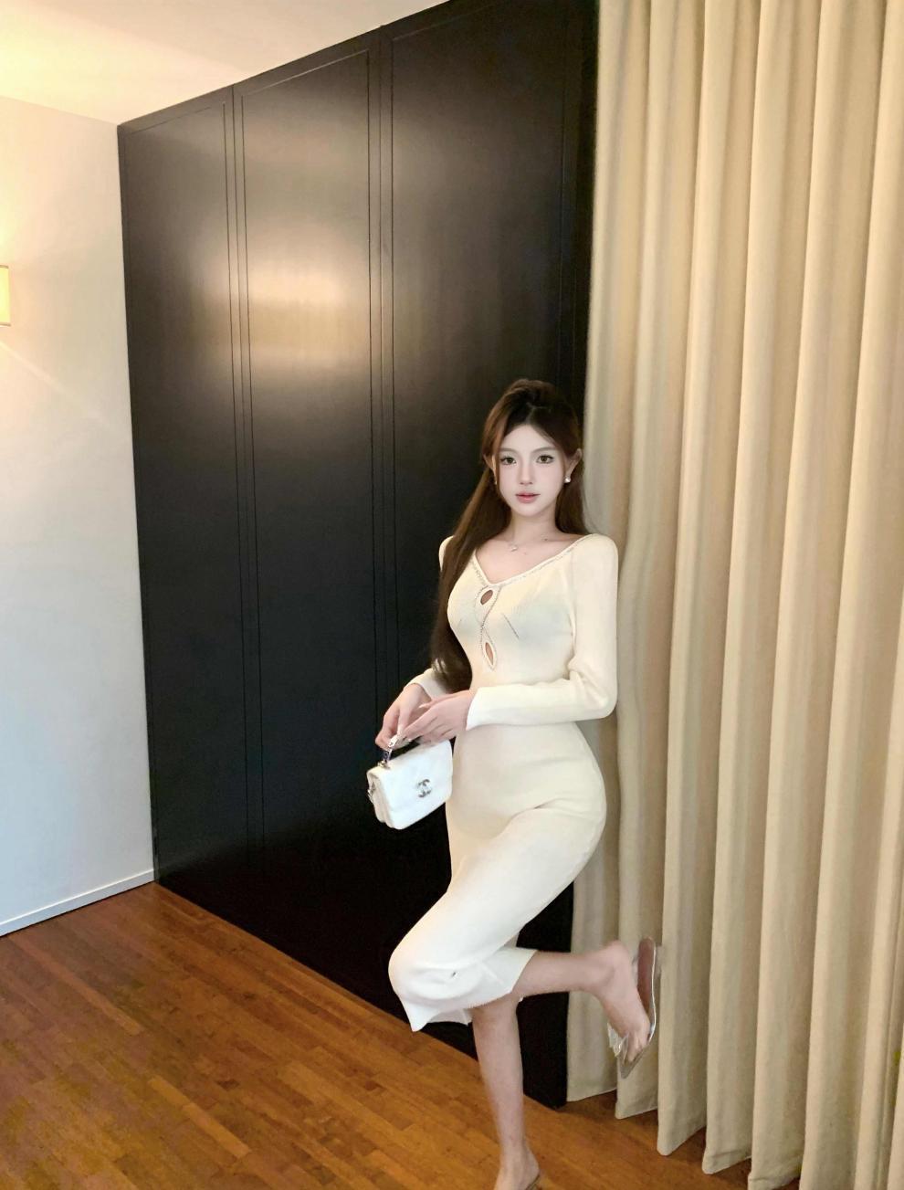 【dress】ニットワンピース　M27918