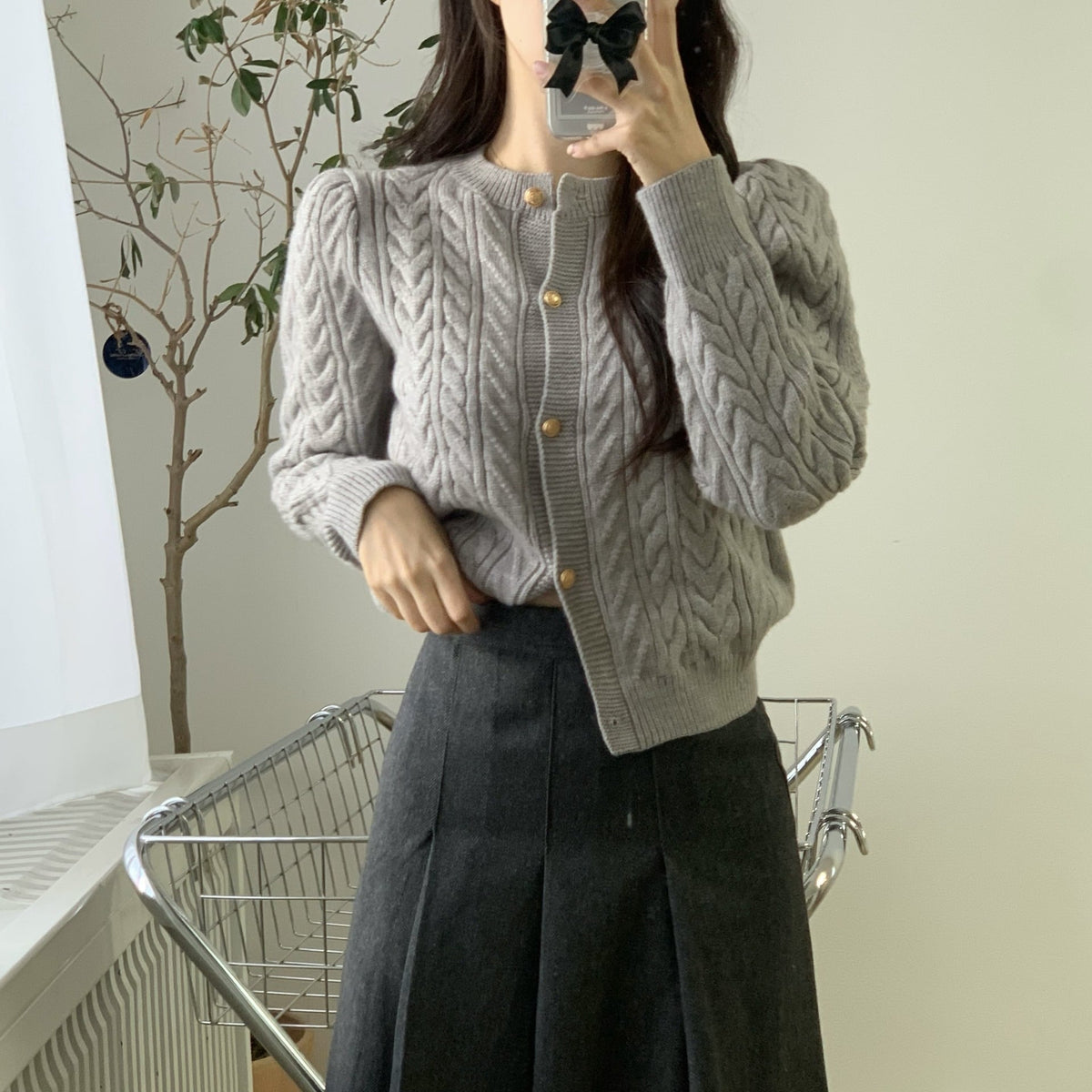 【outer】ニットカーデ　M26927
