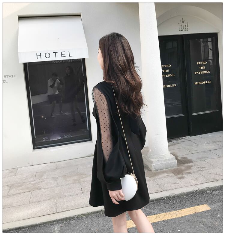 【dress】好感度UP!気質満点春冬オシャレレースファッションワンピース G2550