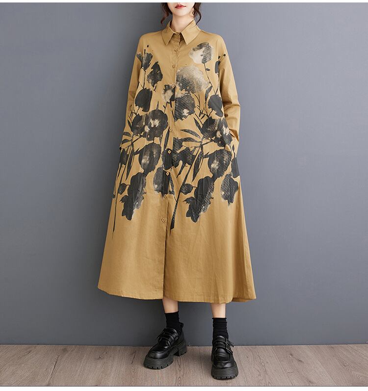 【dress】プリントカジュアルワンピース　M28452