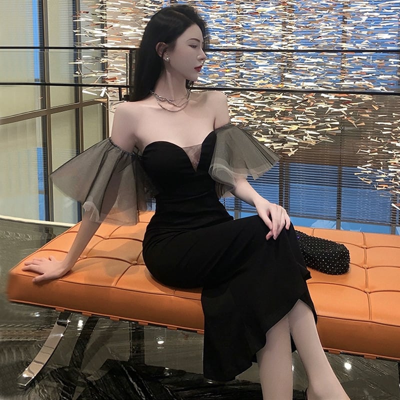【dress】チュールデートワンピース　M25201