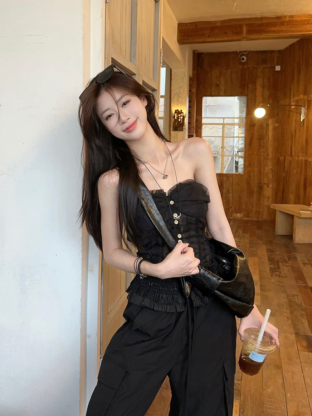 【tops】レースベアトップ　M24808