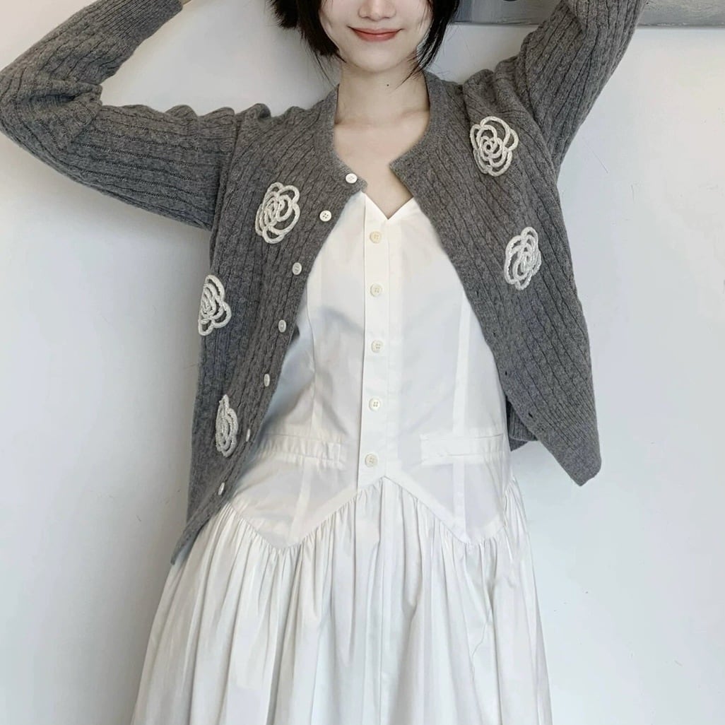 【outer】ニットカーデ　M28860
