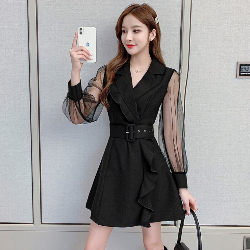 【dress】好感度UP!気質満点ファッション着痩せ体型カバーワンピース G0739