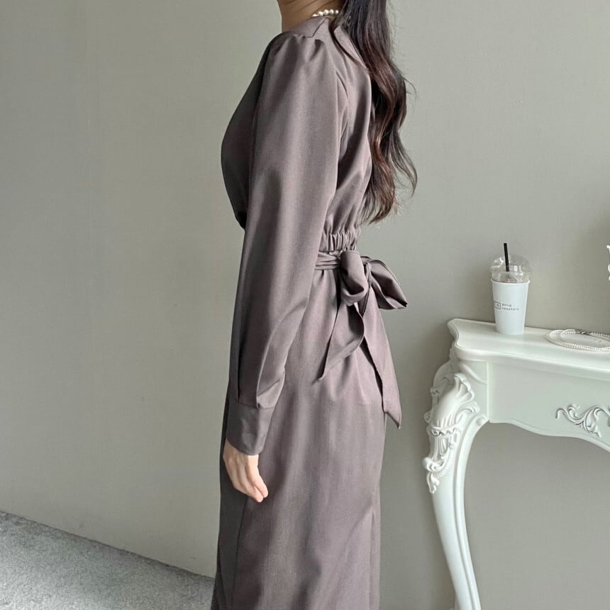 【dress】クルーネックワンピース　M29550