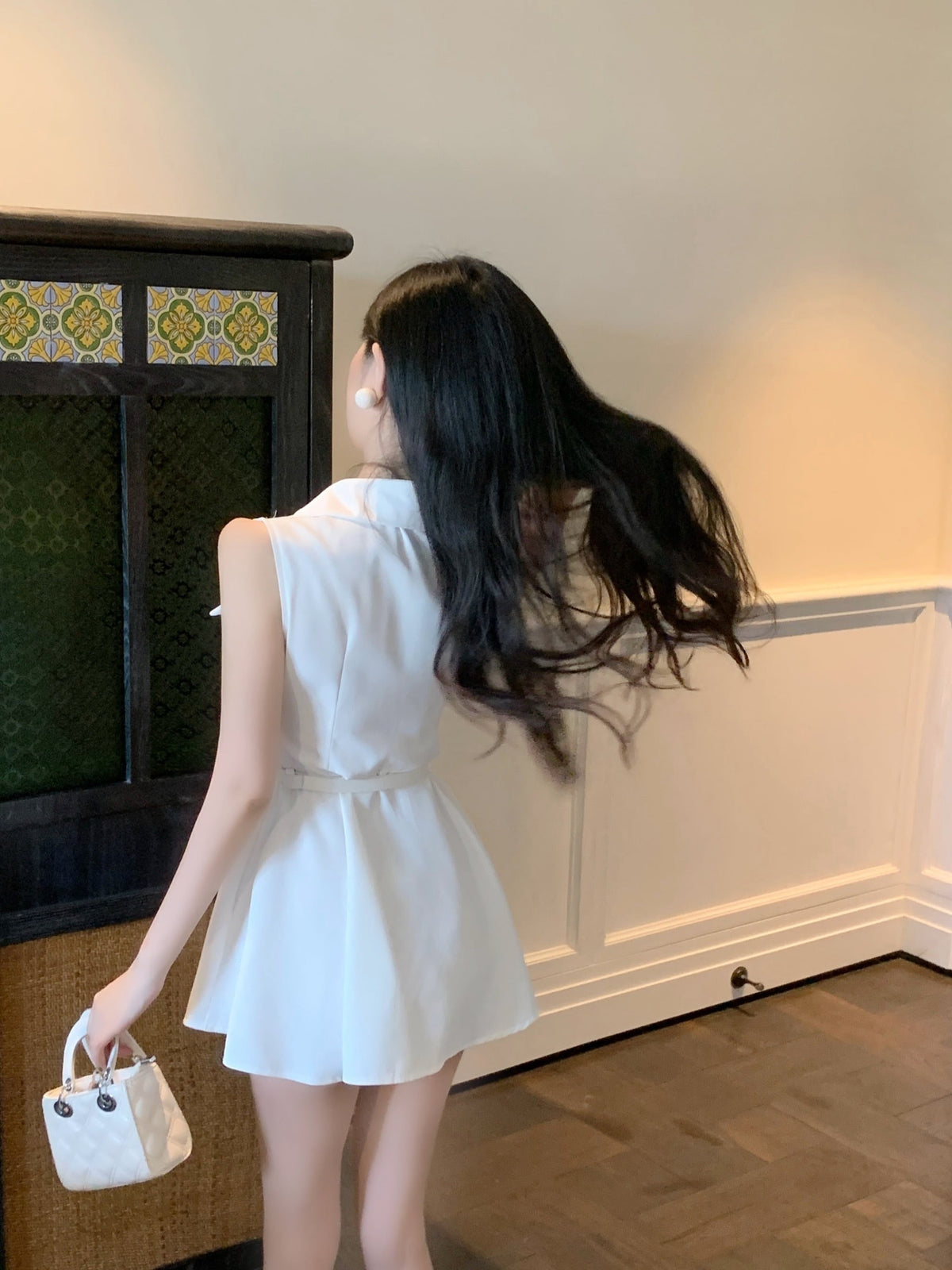 【dress】POLOネックシャツワンピース　M24537