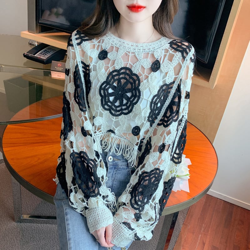 【tops】レースプルオーバー　M29359