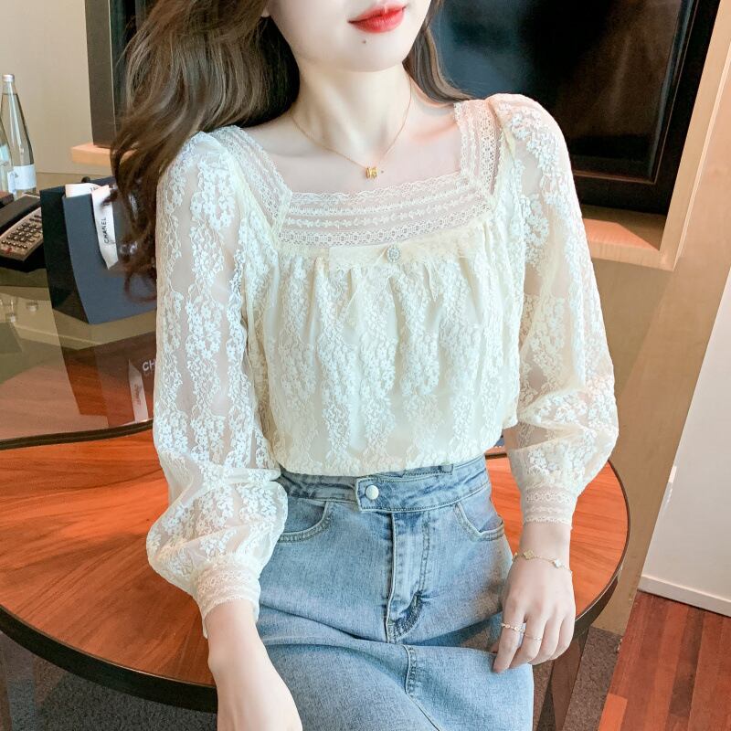 【tops】レースシャツトップス　M28614
