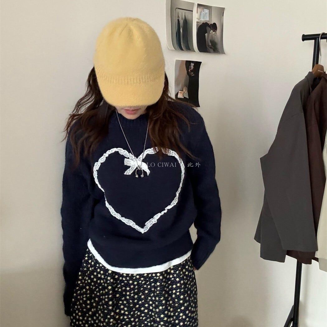 【tops】クルーネックニットセーター　M27970