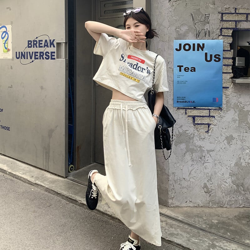 【set】Tシャツ×スカートセット　M24649