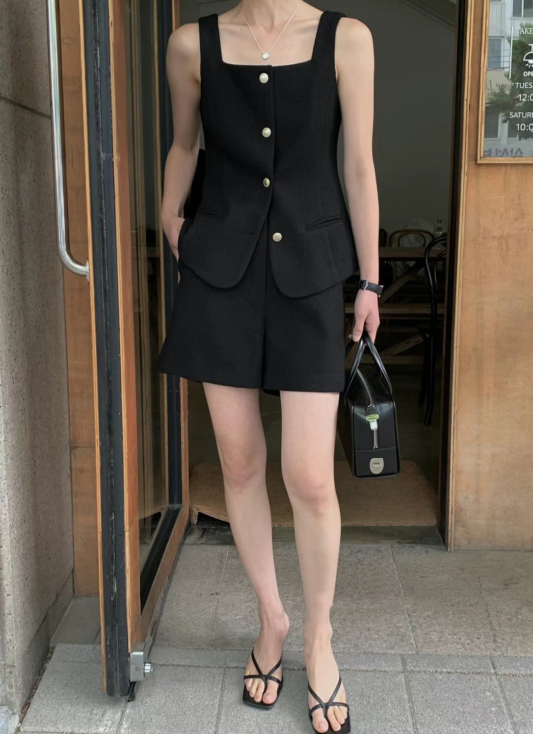 【set】ベスト×ショートパンツセット　M24987