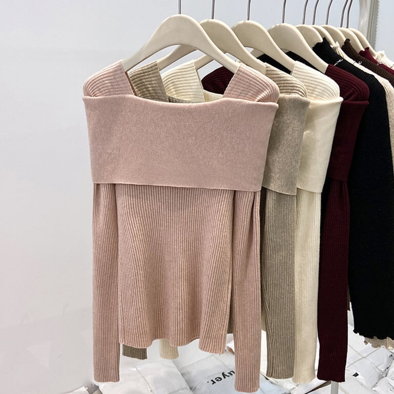 【tops】ニットトップス　M27565