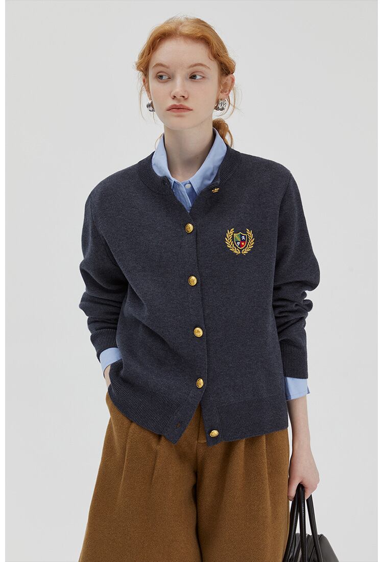 【outer】キャンパスニットカーデ　M27227