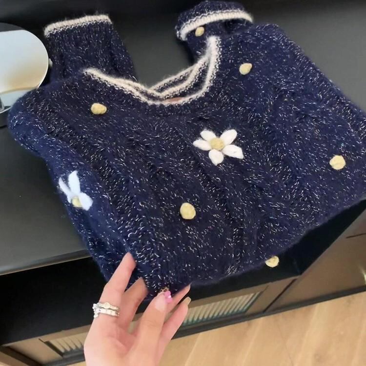 【tops】クルーネックニットセーター　M29257