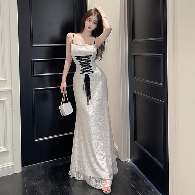 【dress】レースキャミワンピース　M24597