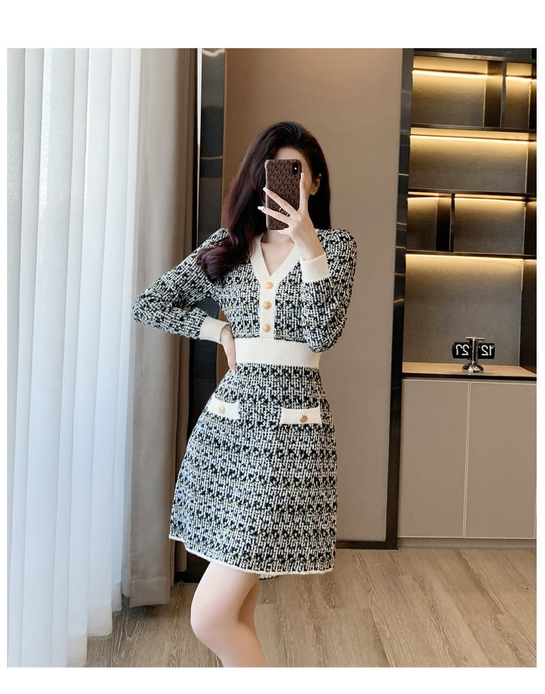 【dress】ニットワンピース　M25483