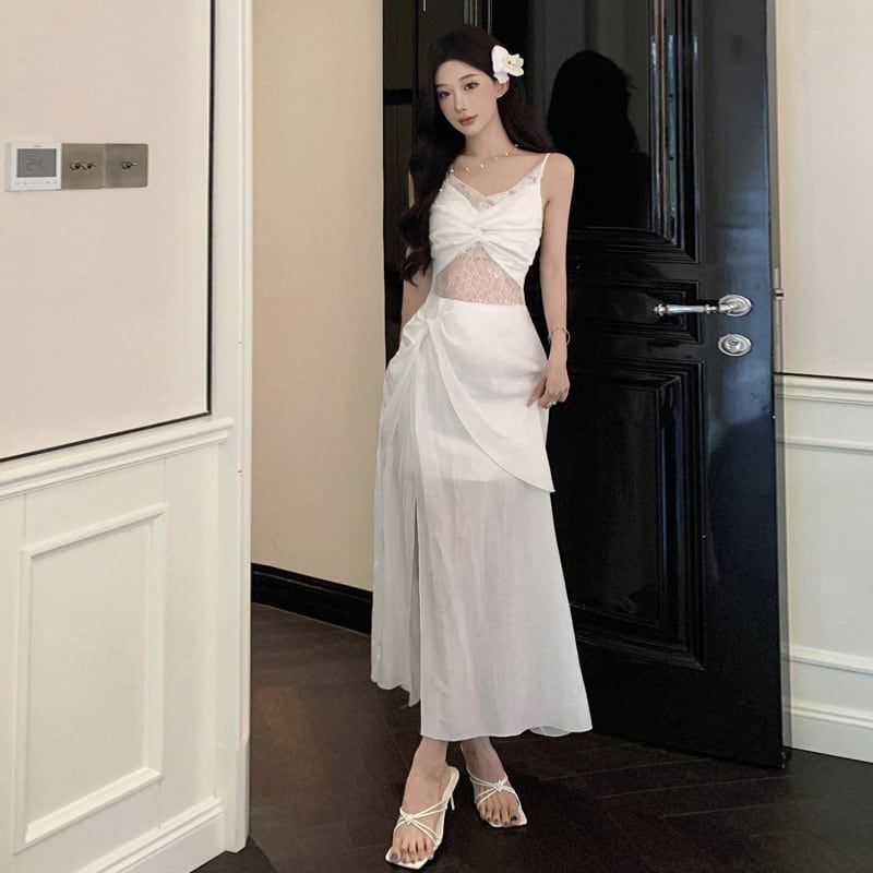 【dress】レースキャミワンピース　M25323