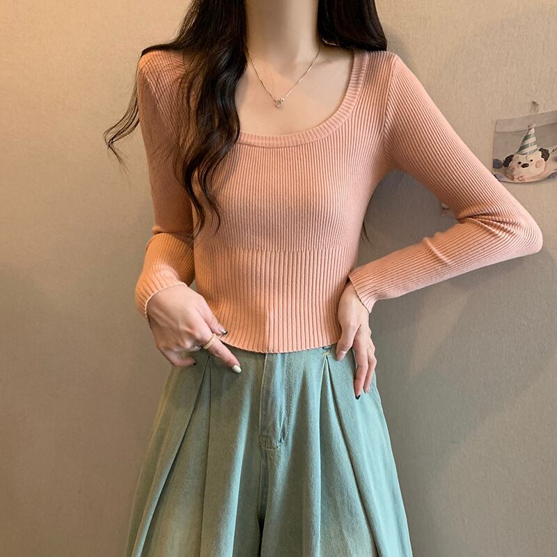 【tops】ニットトップス　M18835