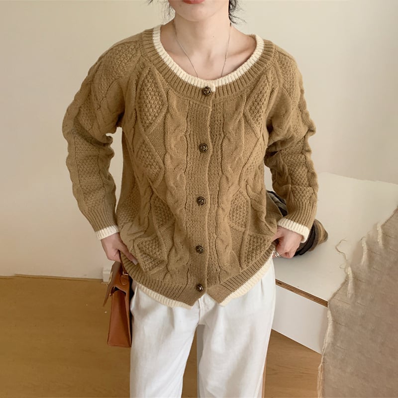 【outer】ニットカーデ　M26189