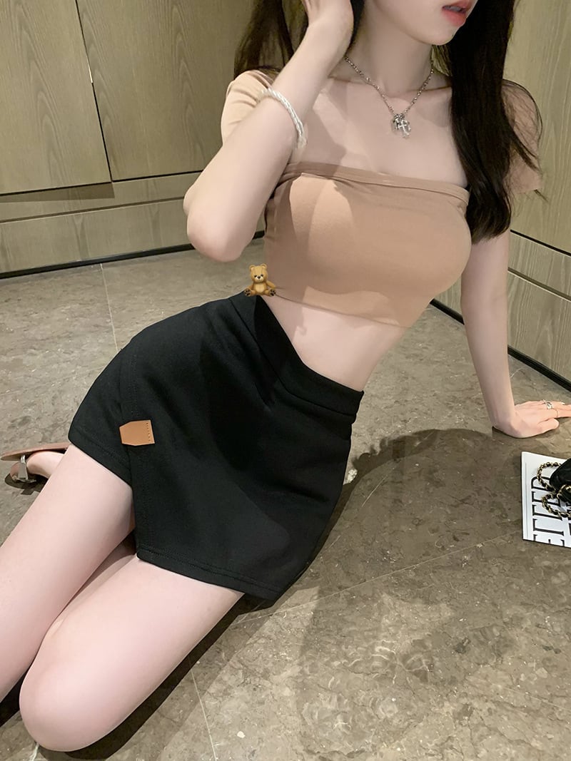 【bottoms】INS風AラインスカートG20182