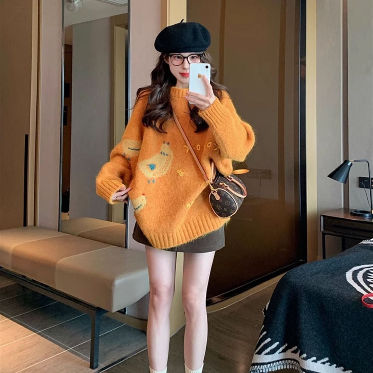 【tops】クルーネックニットセーター　M28955