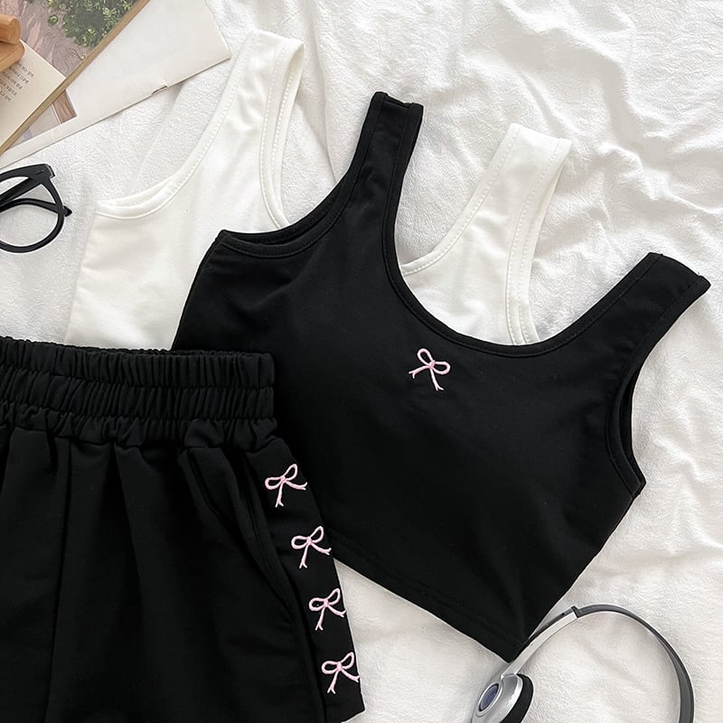 【set】キャミソール×ショートパンツセット　M24034