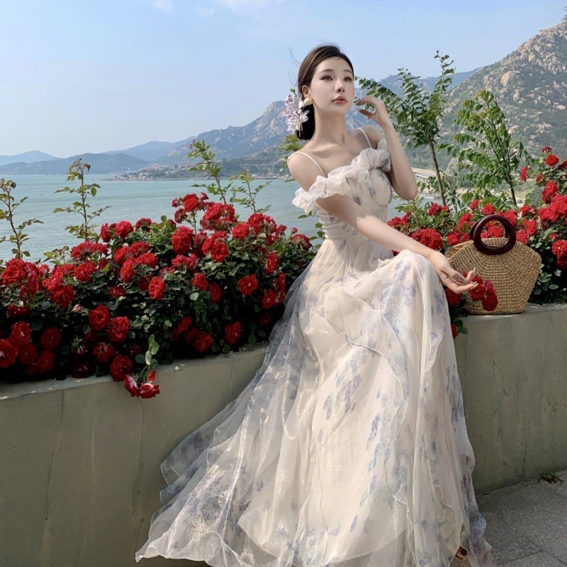 【dress】フリルキャミワンピース　M31465