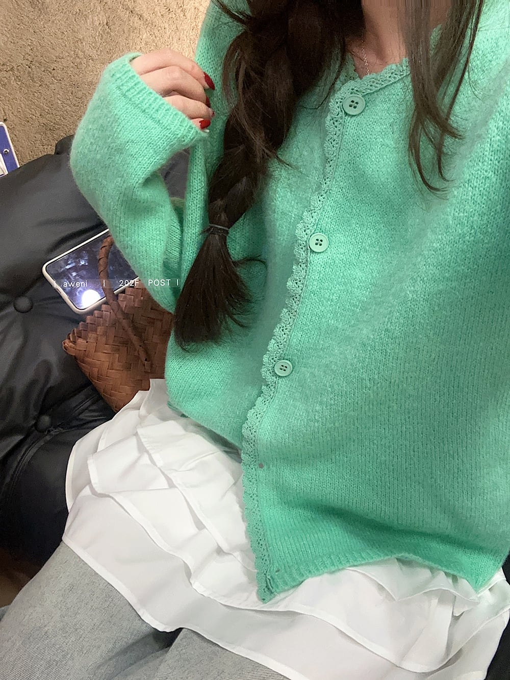 【outer】ニットカーデ　M29564