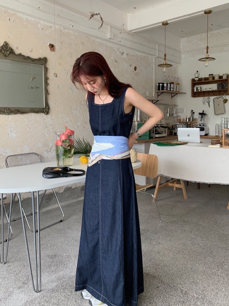 【dress】デニムワンピース　M25033