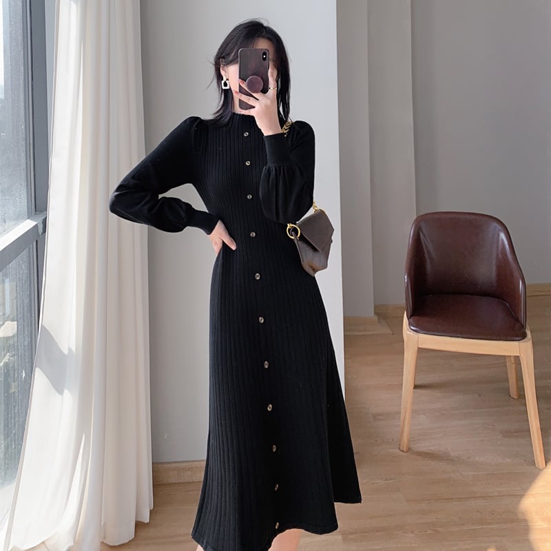 【dress】ニットワンピース　M25449