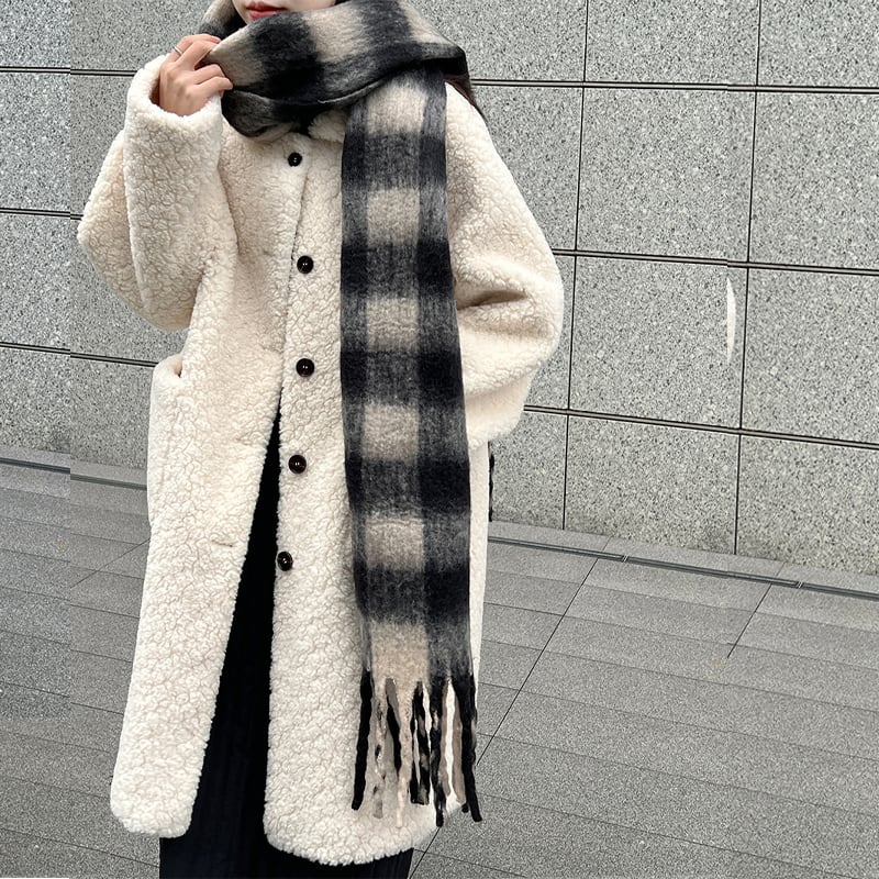 【outer】ロングシープボアコート Q7224