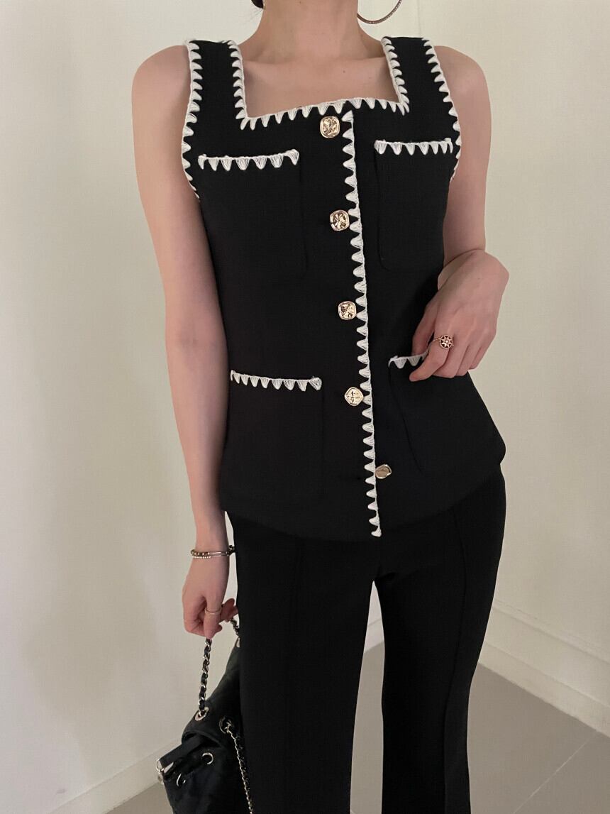 【tops】韓流スタイル ノースリーブ体型カバー キャミソールG15815