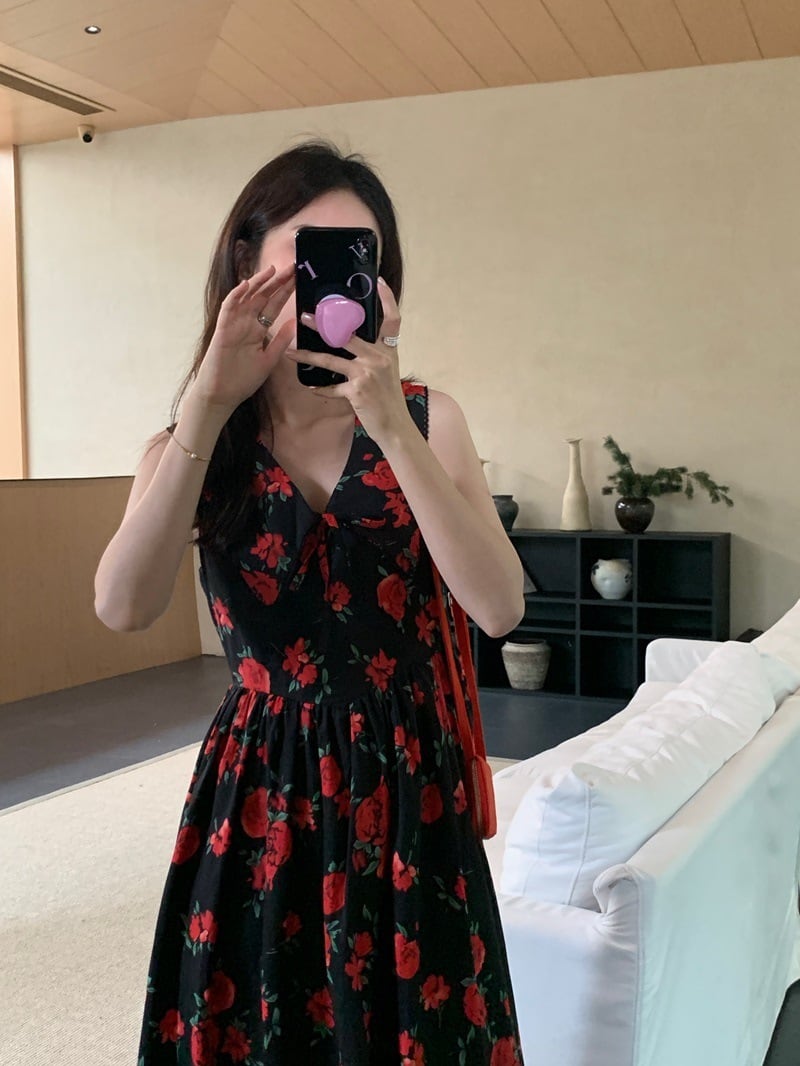 【dress】花柄ワンピース　M24869