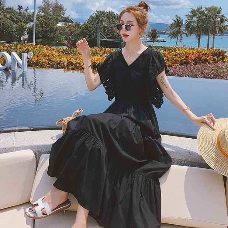 【dress】魅力的 気質満点夏おしゃれスウィート切り替え ワンピース  G0480