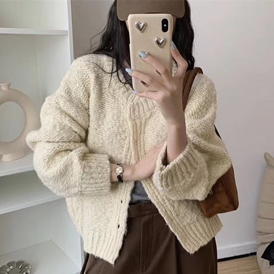 【outer】ニットカーデ　M29076