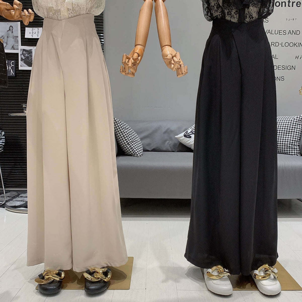 【set】フリルブラウス×ワイドパンツセット　M25019