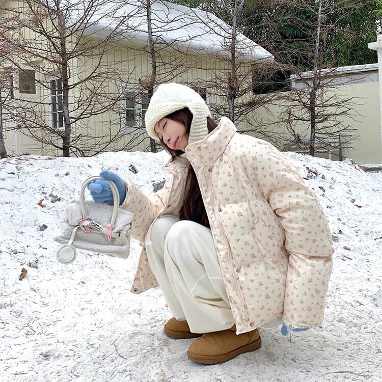 【outer】花柄ショートダウン　M28116