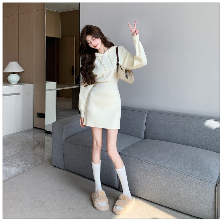 【dress】フード付きワンピース　M19004
