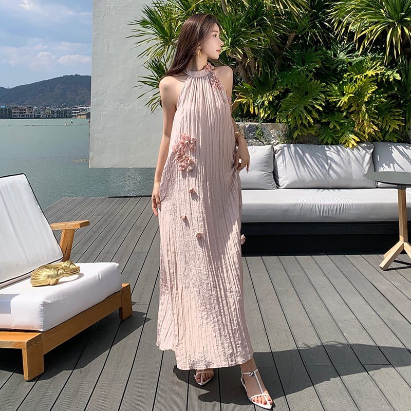 【dress】ホルターネックワンピース　M24769