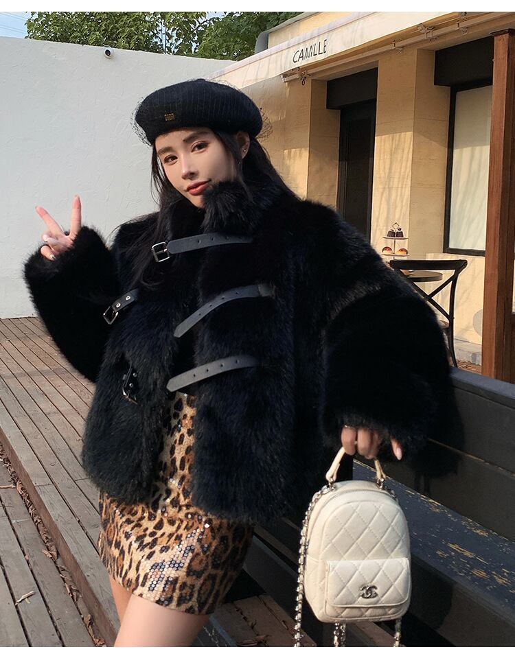 【outer】ファーショートコート　M27344