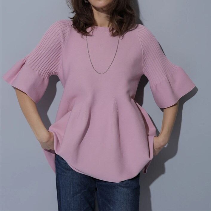 【tops】アンブレラスリーブトップス　N-1649