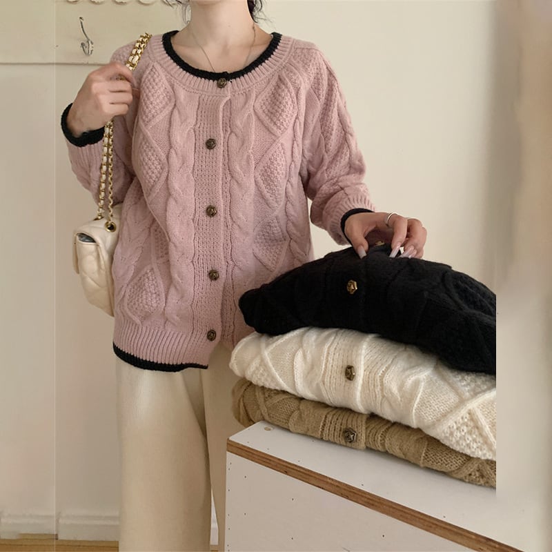 【outer】ニットカーデ　M26189