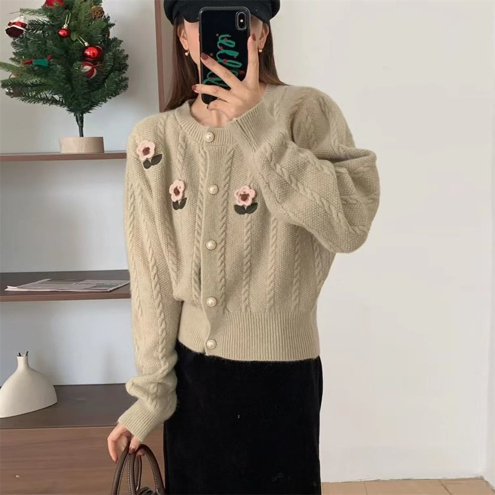 【outer】ニットカーデ　M25975