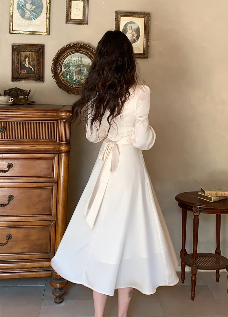 【dress】パールネックデートワンピース　N2982