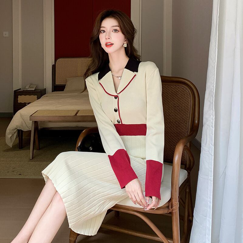 【dress】ニットワンピース　M27470